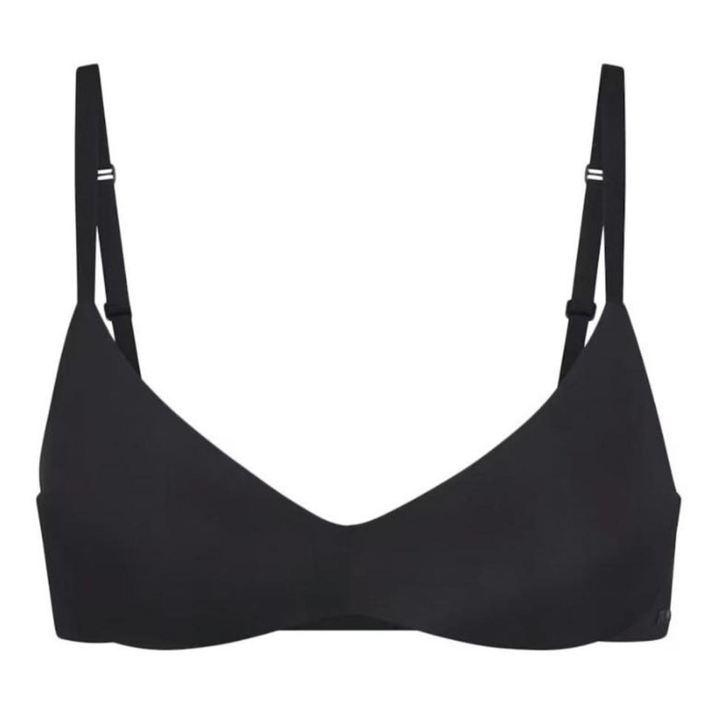 Skims Wireless Form Push Up Plunge Bra BR-WRL-1891 Onyx, 38D